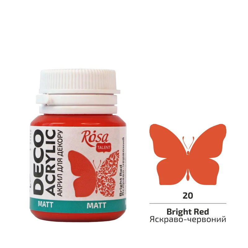 Akril za dekoracije, MATT, 20 ml, ROSA TALENT