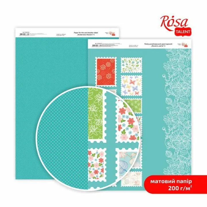 Papiri za scrapbooking Tenderness flowers A4