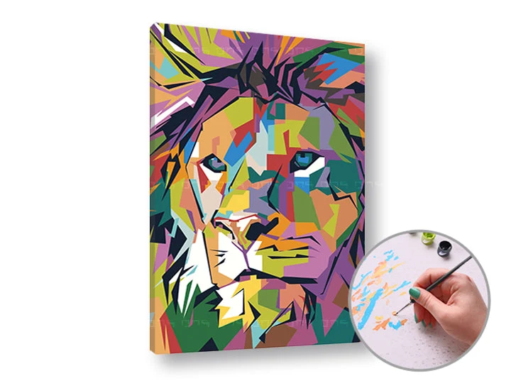 Slikanje po brojevima COLOUR LION | niska zahtjevnost
