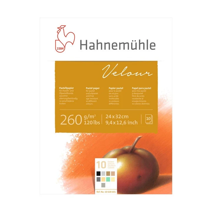 Blok papira u boji za pastel Hahnemühle Velour