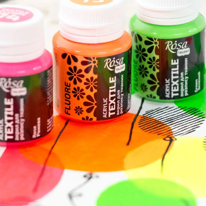 Akrilna boja za tekstil ROSA TALENT fluorescentna 20 ml