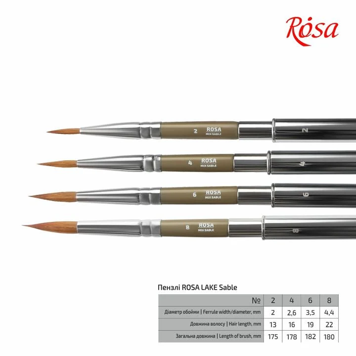 ROSA LAKE 178 Кръгла четка за пътуване