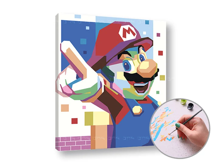 Рисуване по номера SUPER MARIO