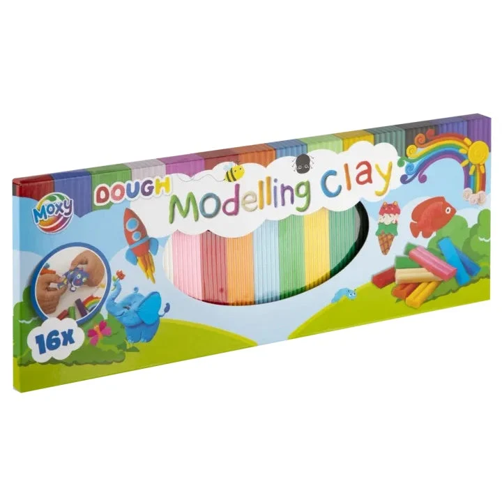 MOXY Set kreativne mase za modeliranje 16 boja od mekanog tijesta