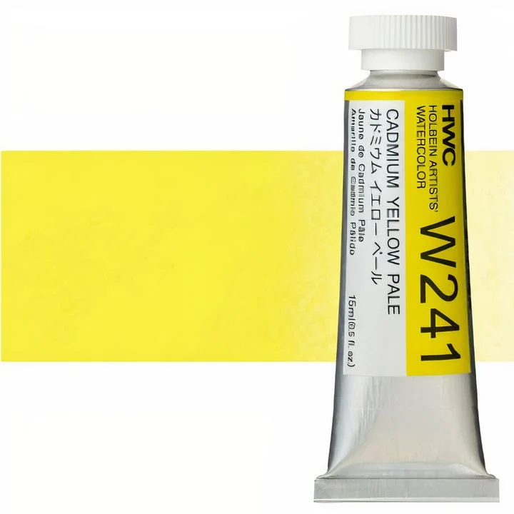 Професионални акварелни бои Holbein Artists 15 ml | жълти нюанси