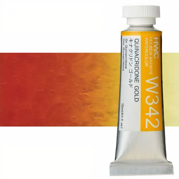 Професионални акварелни бои Holbein Artists 15 ml | жълти нюанси