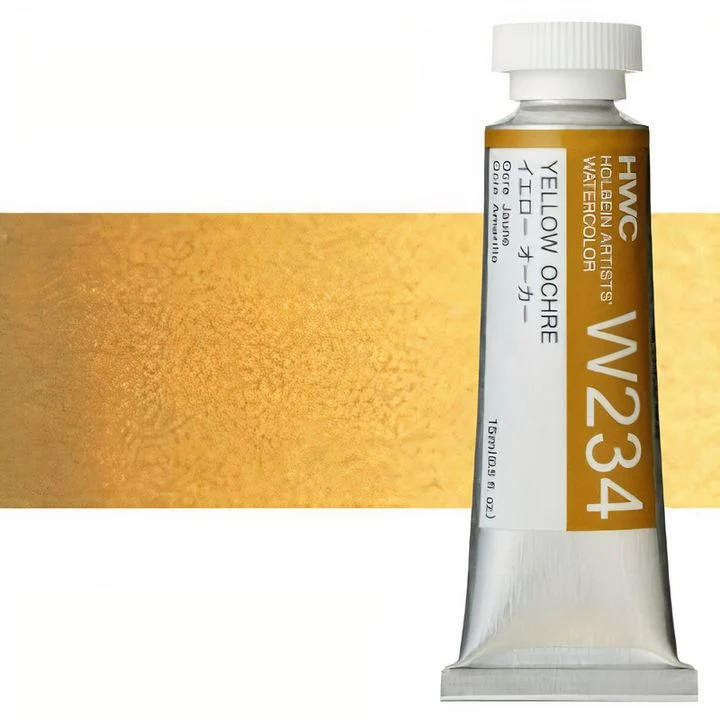 Професионални акварелни бои Holbein Artists 15 ml | жълти нюанси