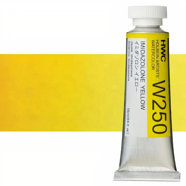 Професионални акварелни бои Holbein Artists 15 ml | жълти нюанси