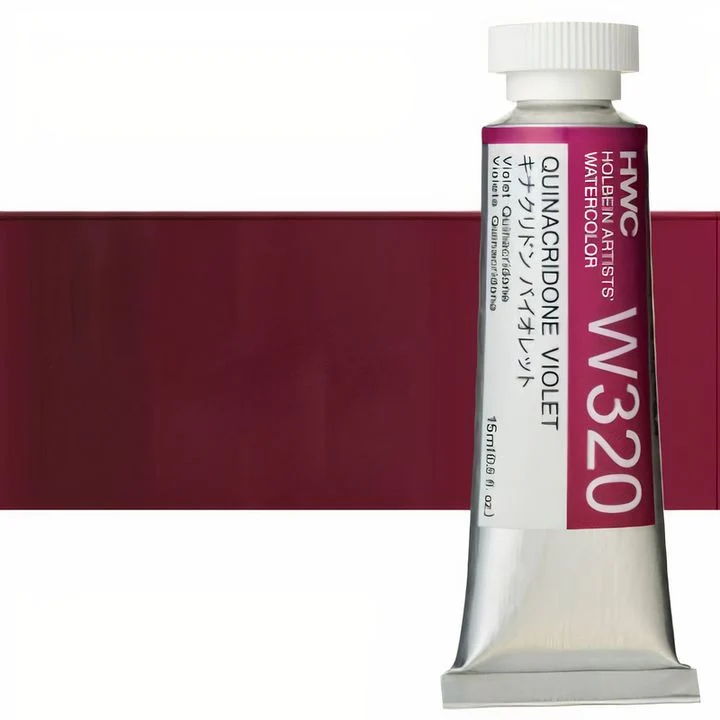 Професионални акварелни бои Holbein Artists 15 мл | лилави нюанси