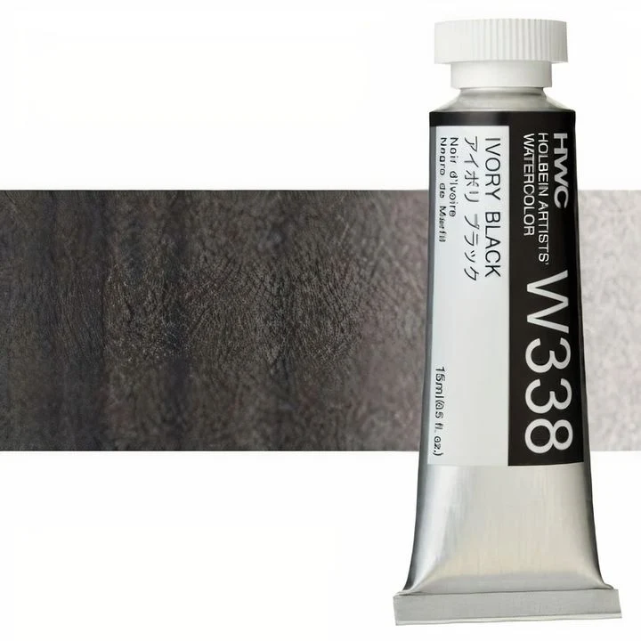 Професионални акварелни бои Holbein Artists 15 ml | бели и черни нюанси