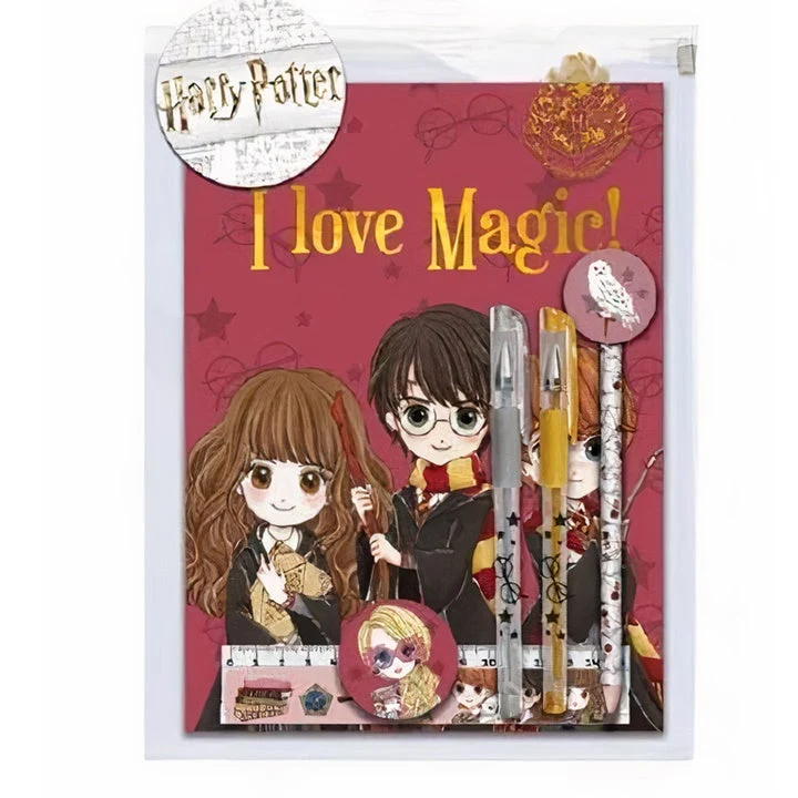 Бележник Harry Potter - комплект с аксесоари 6 бр.