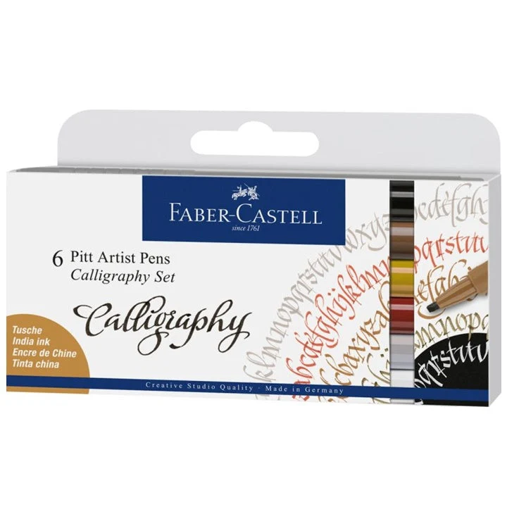 Калиграфски писалки Faber-Castell Pitt - комплект 4 бр.