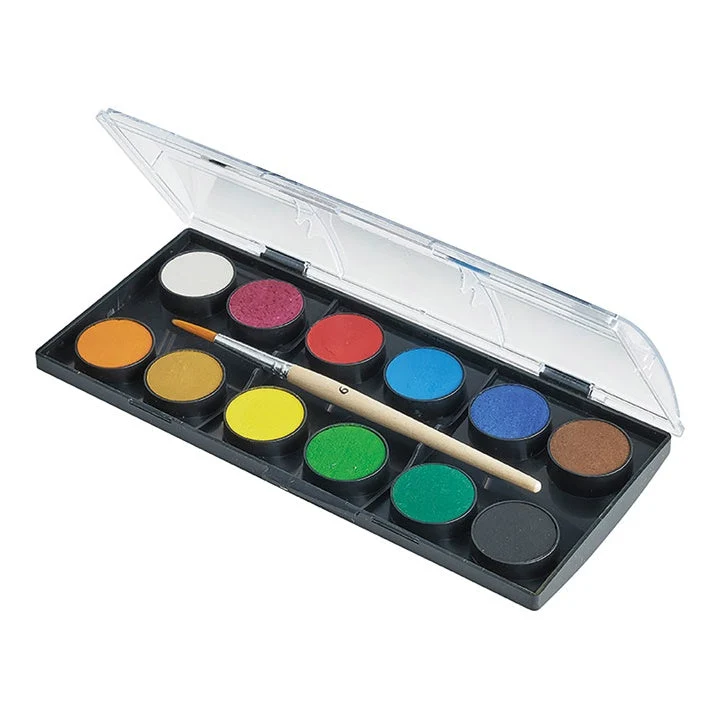 Акварелни бои Faber-Castell 24 мм - 12 цвята