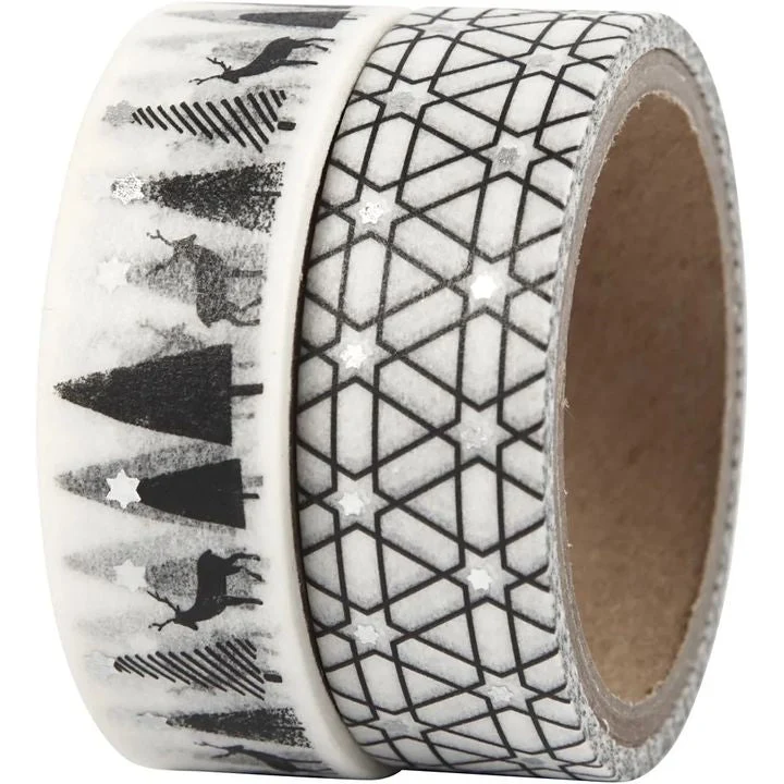Комплект washi ленти Deer and pattern