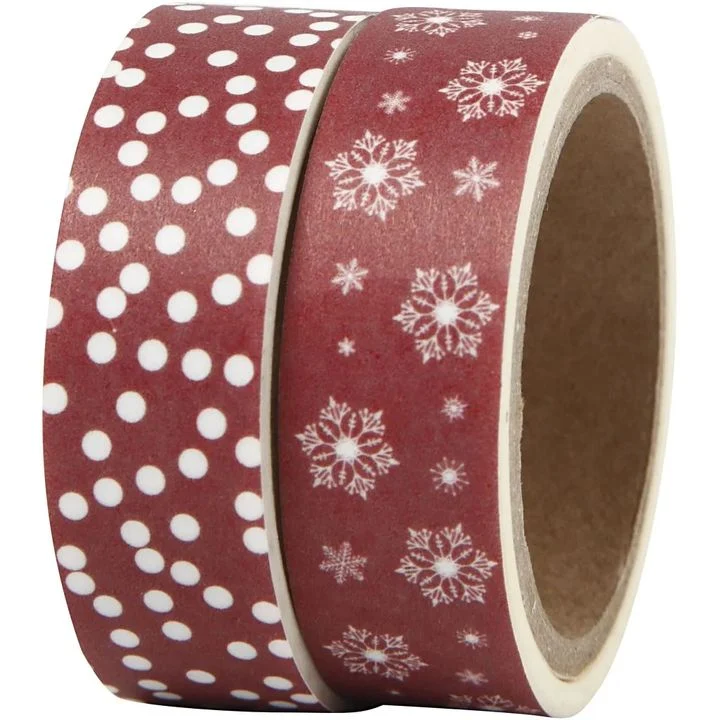 Комплект washi ленти Ice crystals and dots