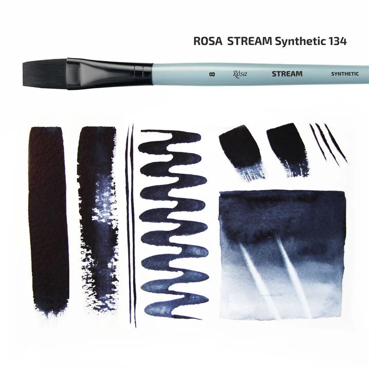 Синтетична плоска четка ROSA STREAM 134