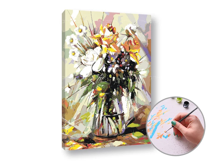 Рисуване по номера LUCKY FLOWERS IN THE PASSION
