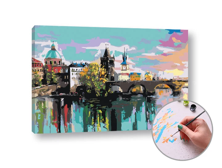 Рисуване по номера KARLOV MOST в Прага