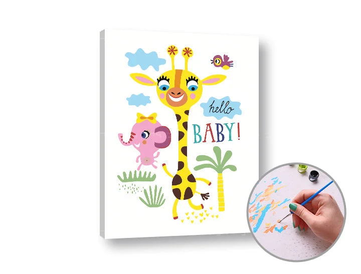 Рисуване по номера HELLO BABY