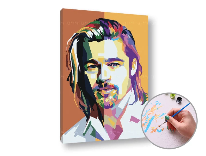 Рисуване по номера BRAD PITT