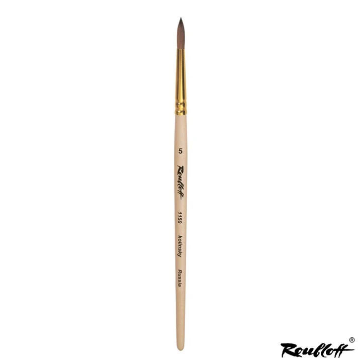 Четка Roubloff 1150 кръгла с естествени Kolinski косми