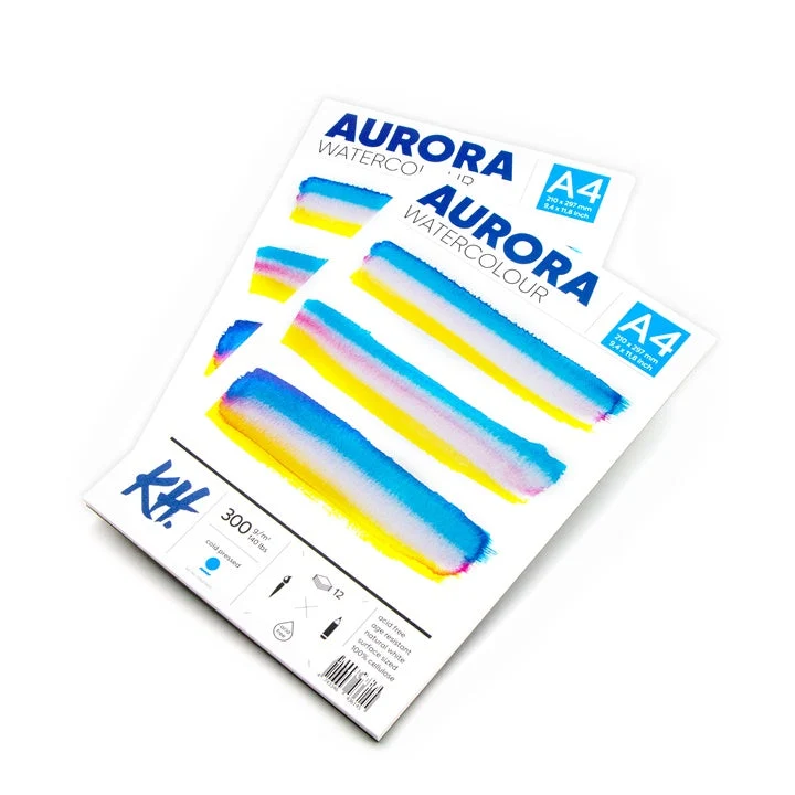 Акварелен блок AURORA cold press - 12 листа