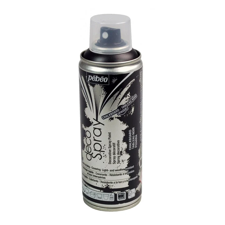 Акрилна тебеширена боя за пръскане Pebeo 200 ml черна