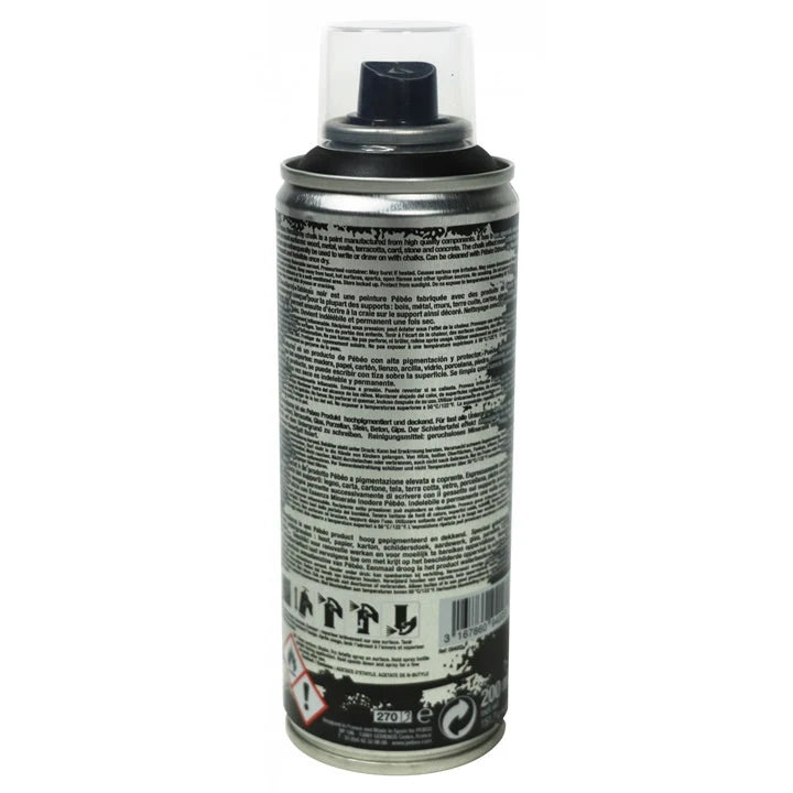 Акрилна тебеширена боя за пръскане Pebeo 200 ml черна