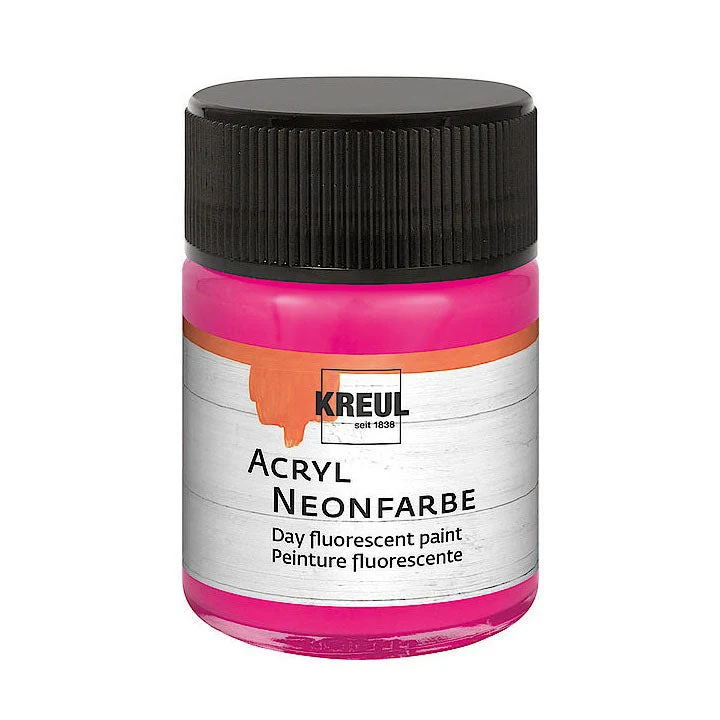 Акрилна боя KREUL FLUORESCENT 50 ml - 20x30 cm