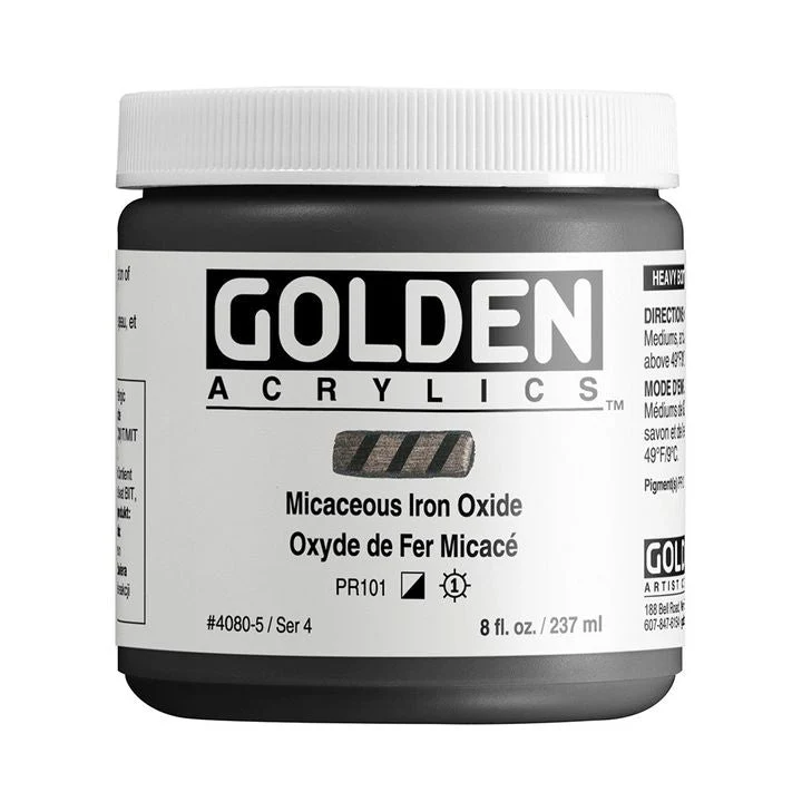 Акрилна боя GOLDEN Heavy Body Micaceous Iron Oxide 118 ml