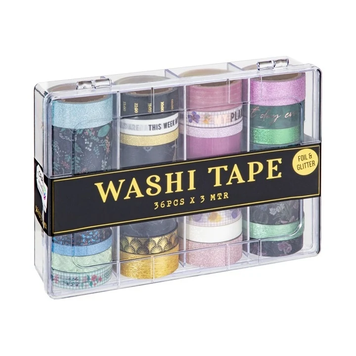 Washi ленти - комплект 36 х 3 м - розови нюанси