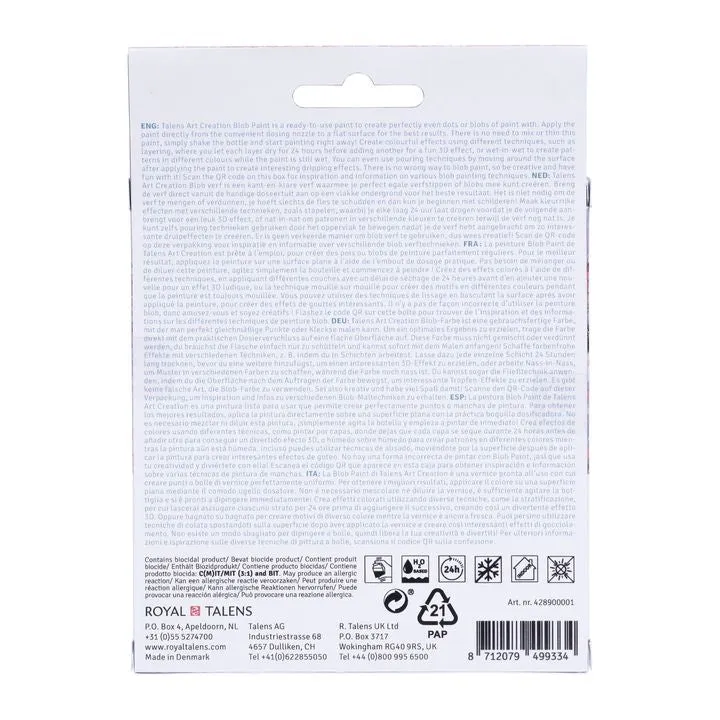Творчески комплект Art Creation Blob Paint розово 3 x 80 ml