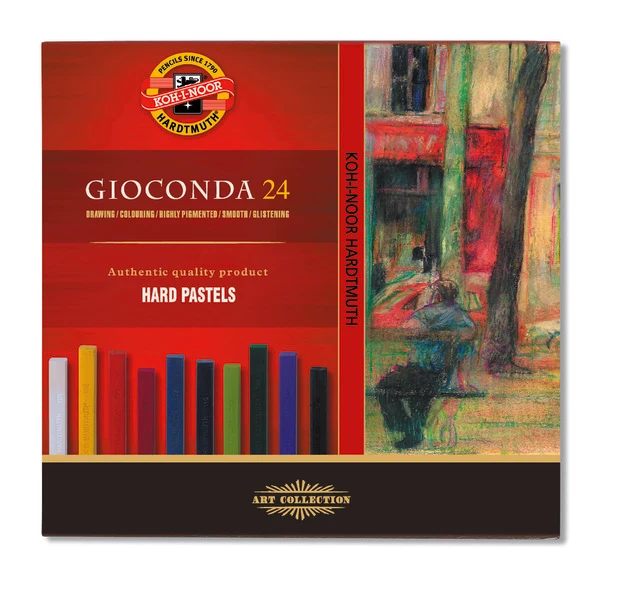 Твърди маслени пастели GIOCONDA - 24-бр комплект