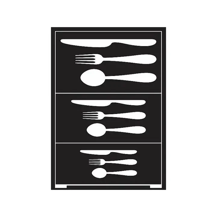 Самозалепващ се шаблон Cutlery A5