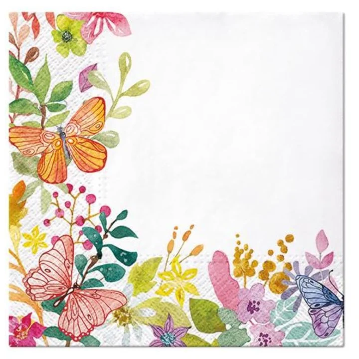 Салфетки за декупаж Watercolor Meadow - 1 брой