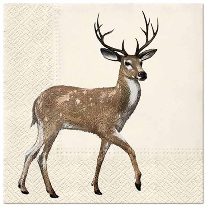Салфетки за ДЕКУПАЖ - Walking Deer - 1 брой