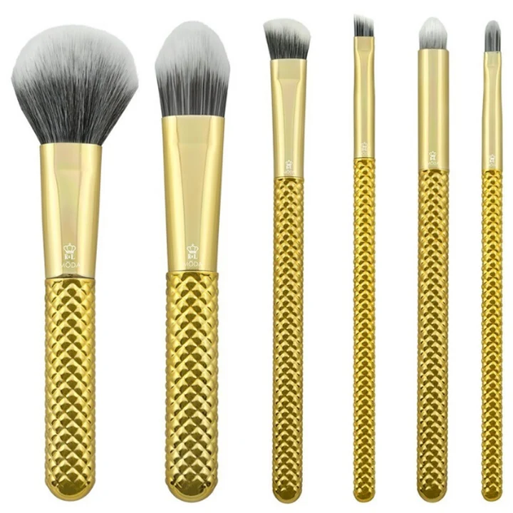 Комплект козметични четки Metallic Gold
