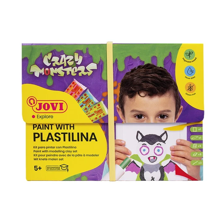 Комплект JOVI Crazy Monsters - рисуване с пластилин