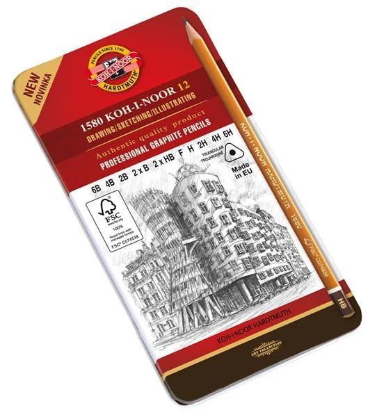 Комплект графитни моливи KOH-I-NOOR - 12 броя