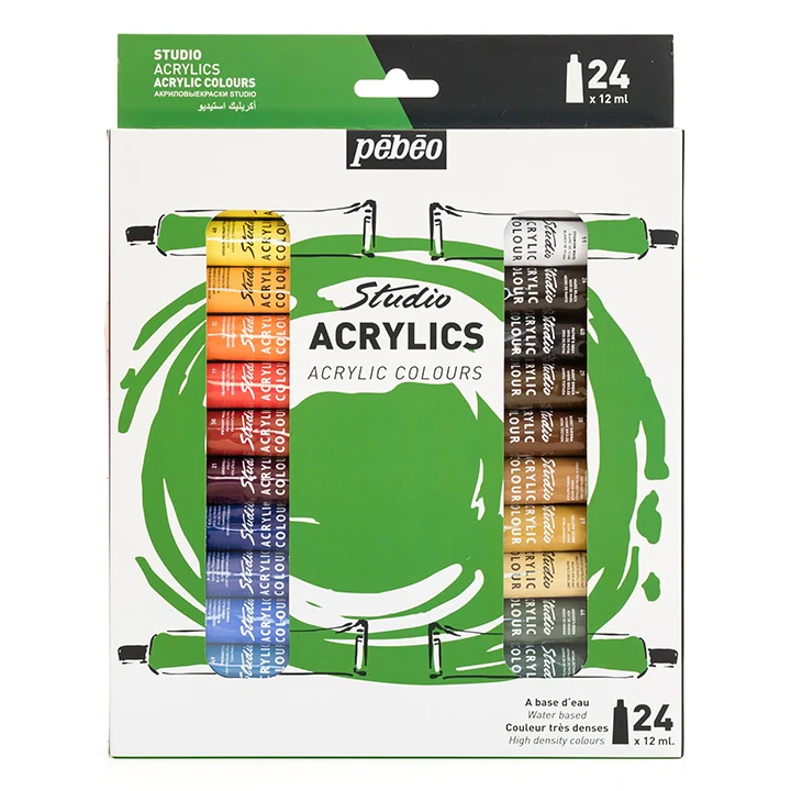 Комплект акрилни бои Studio Pebeo 24 x 12 мл