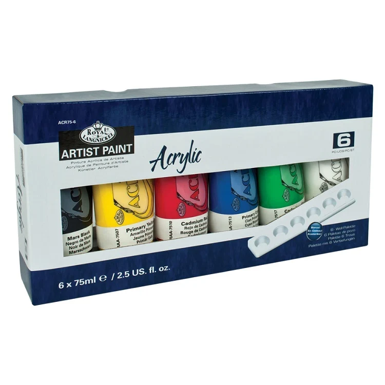 Комплект акрилни бои Royal & Langnickel Essentials - 7 части