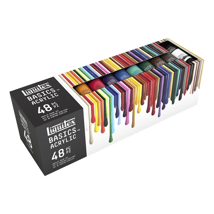 Комплект акрилни бои Liquitex Basics - 48x22 мл