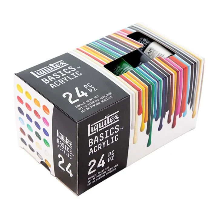 Комплект акрилни бои Liquitex Basics - 24 x 22 мл