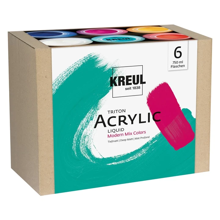 Комплект акрилни бои KREUL Triton