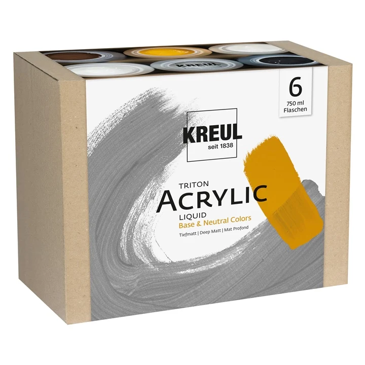 Комплект акрилни бои KREUL Triton