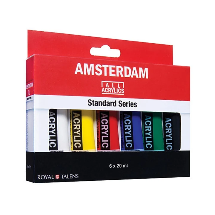 Комплект акрилни бои AMSTERDAM STANDARD SERIES - 6x20ml