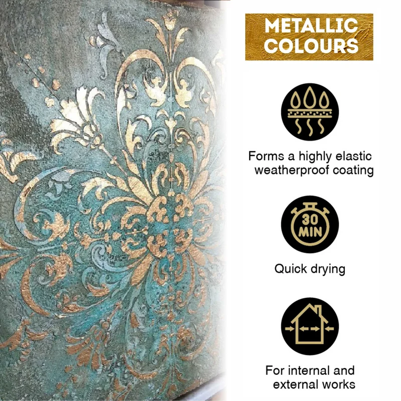 Комплект акрилни бои ACRYL PRO Metallic