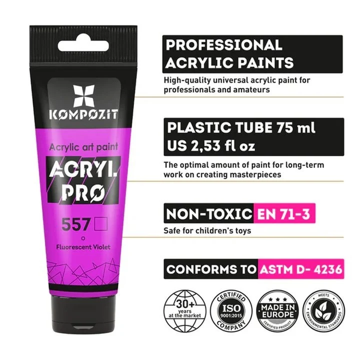 Комплект акрилни бои ACRYL PRO CREATIVE