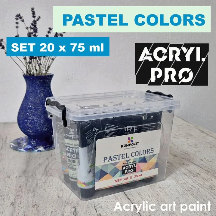 Комплект акрилни бои ACRYL PRO Kompozit Pastel