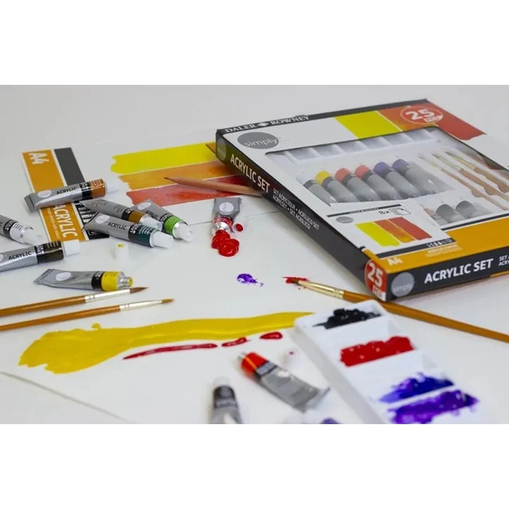 Комплект акрил с аксесоари Daler Rowney 25 бр.
